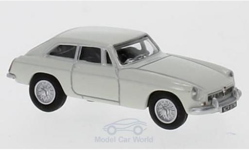 Diecast model cars MG B GT white 1/76 Oxford