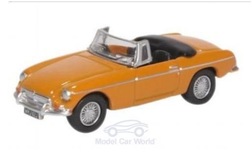 Diecast model cars MG B Roadster yellow 1/76 Oxford