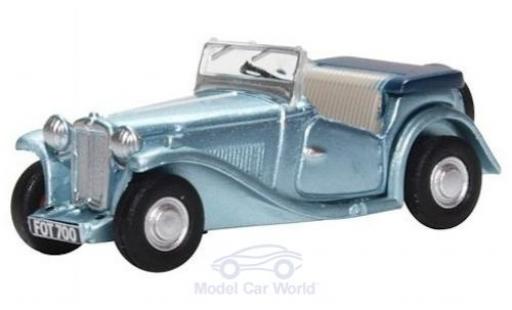 Diecast model cars MG TC Base metallic blue RHD 1/76 Oxford