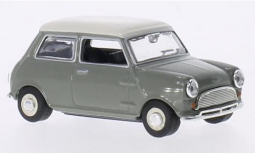 Diecast model cars Mini Cooper Base grey/white RHD 1/43 Oxford