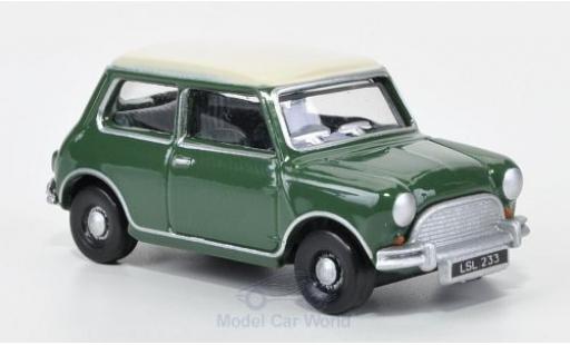 Diecast model cars Mini Cooper S green/white 1965 1/76 Oxford