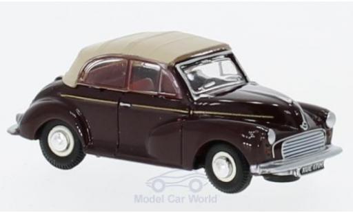 Diecast model cars Morris Minor Convertible red/beige 1/76 Oxford