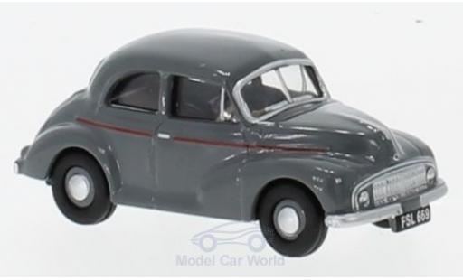 Diecast model cars Morris Minor Base Saloon grey 1/76 Oxford