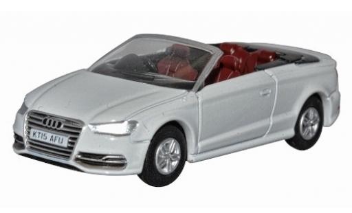 Diecast model cars Audi S3 cabriolet stronic white RHD 1/76 Oxford