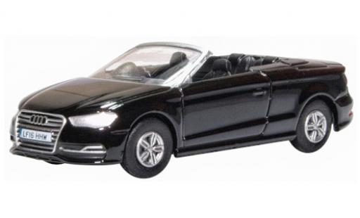 Diecast model cars Audi S3 cabriolet stronic black RHD 1/76 Oxford