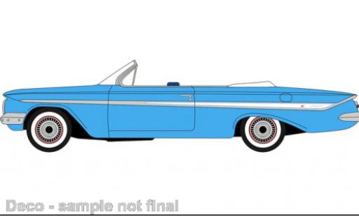Diecast model cars Chevrolet Impala Convertible blue/white 1961 1/87 Oxford