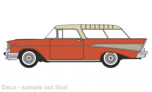Diecast model cars Chevrolet Nomad Station Wagon orange/dor&Atilde;&copy; 1957 1/87 Oxford
