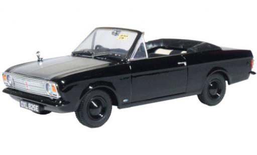 Diecast model cars Ford Cortina Crayford Convertible MK II black/white RHD 1/43 Oxford