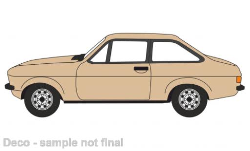 Diecast model cars Ford Escort Berlina MkII beige 1/76 Oxford