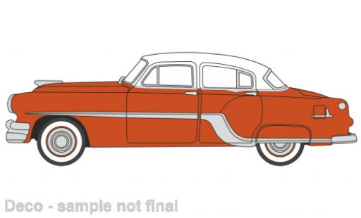 Diecast model cars Pontiac Chieftain Base red/white 1954 1/87 Oxford