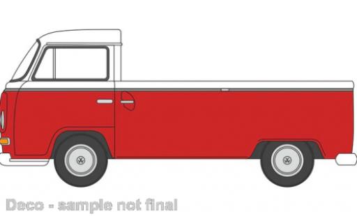 Diecast model cars Volkswagen T2 Base Pick Up red/white 1/76 Oxford