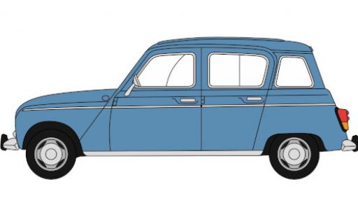 Diecast model cars Renault 4 Base blue 1/76 Oxford