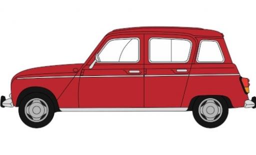 Diecast model cars Renault 4 Base red 1/76 Oxford
