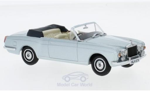 Diecast model cars Rolls Royce Corniche Convertible metallic blue RHD 1/43 Oxford