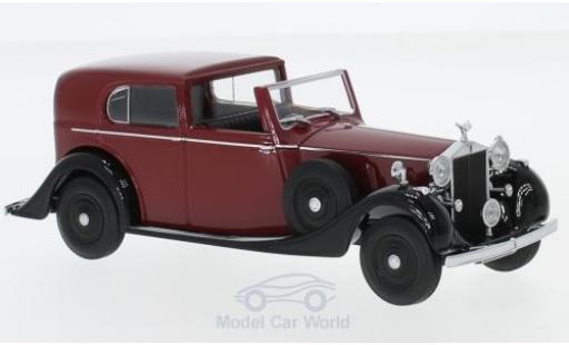 Diecast model cars Rolls Royce Phantom Mulliner III Sedanca de Ville red/black RHD 1/43 Oxford