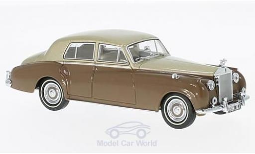 Diecast model cars Rolls Royce Silver Cloud I metallic beige/brown RHD 1/43 Oxford