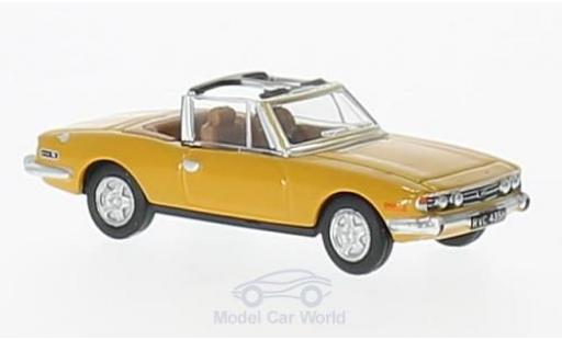 Diecast model cars Triumph Stag Base yellow RHD 1/76 Oxford