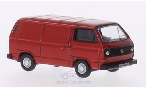 Diecast model cars Volkswagen T2 Base 5 Van red 1/76 Oxford