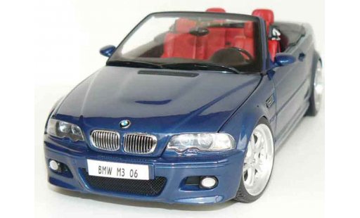 Bmw M3 Cabriolet 1/18 Kyosho E46 blue jantes 19 pouces diecast model cars