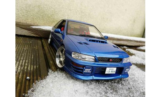 Subaru Impreza Type R 1/18 Autoart gt turbo sti blue diecast model cars