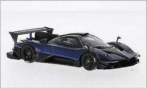 Pagani Zonda R 1/43 Spark Evolucion blue/carbon 2014 diecast model cars