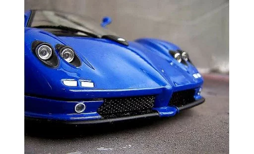 Pagani Zonda C12 1/18 Motormax blue diecast model cars