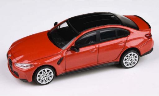 Diecast model cars Bmw M3 berline (G80) yellow/black 2021 1/64 Para64