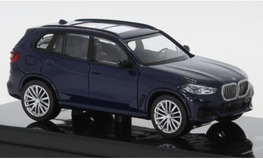 Diecast model cars Bmw X5 suv (G05) metallic blue 1/64 Para64