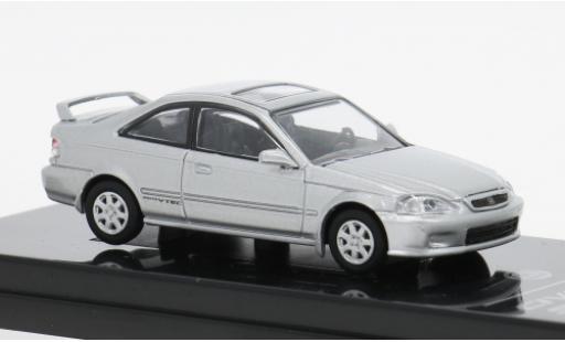 Diecast model cars Honda Civic Base EM1 silver 1999 1/64 Para64