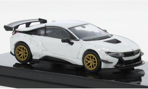Diecast model cars Bmw i8 lb performance Liberty Walk white 1/64 Para64