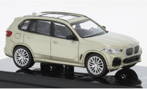 Diecast model cars Bmw X5 suv (G05) metallise beige 2018 1/64 Para64