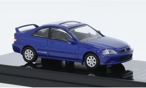 Diecast model cars Honda Civic Si metallise blue 1999 1/64 Para64