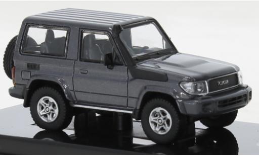 Diecast model cars Toyota Land Cruiser 70 71 SWB metallise grey 2014 1/64 Para64