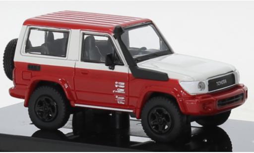 Diecast model cars Toyota Land Cruiser 70 71 SWB red/white 2014 1/64 Para64