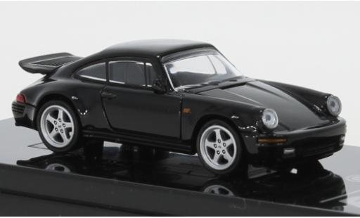 Diecast model cars Porsche 911 RUF black 1987 Basis: Porsche 911 Carrera 3.2 (964) 1/64 Para64