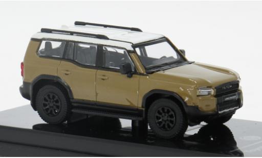 Diecast model cars Toyota Land Cruiser 250 brown/white 2024 1/64 Para64