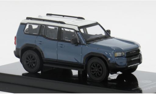 Diecast model cars Toyota Land Cruiser 250 blue/white 2024 1/64 Para64
