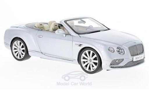 Diecast model cars Bentley Continental GT Convertible grey 2016 1/18 Paragon