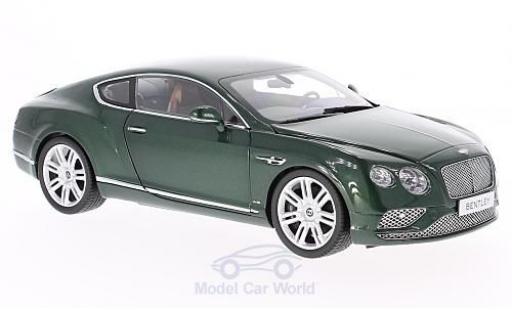 Diecast model cars Bentley Continental GT green 2016 1/18 Paragon