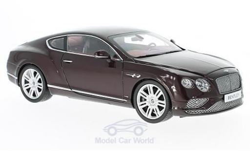 Diecast model cars Bentley Continental GT red 2016 1/18 Paragon