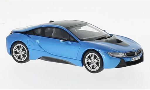 Diecast model cars Bmw i8 Coupe metallic blue/grey 1/18 Paragon
