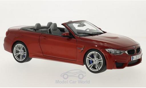 Diecast model cars Bmw M4 Cabriolet (F83) Convertible metallic orange hood ge&Atilde;&para;ffnet 1/18 Paragon