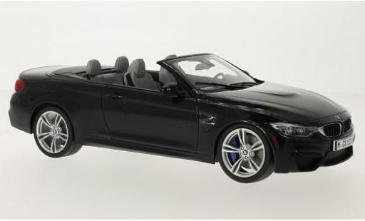 Diecast model cars Bmw M4 Cabriolet (F83) Convertible black 1/18 Paragon