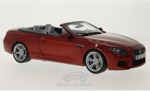 Diecast model cars Bmw M6 Cabriolet Convertible (F12) metallic orange 1/18 Paragon