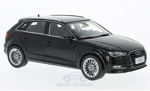 Diecast model cars Audi A3 berline Hatchback black 1/18 Paudi