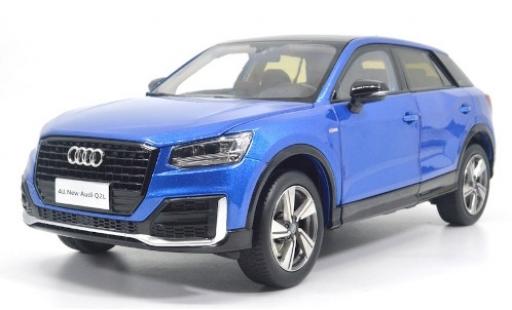 Diecast model cars Audi Q2 q2l L metallic blue 2018 1/18 Paudi