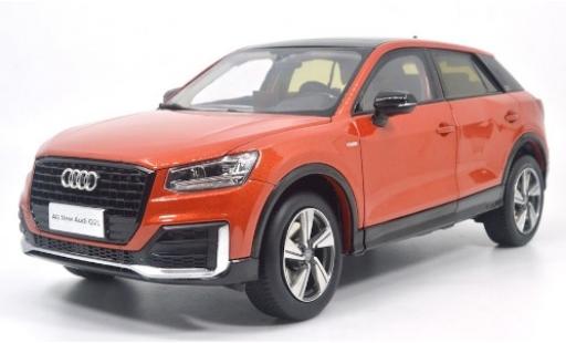 Diecast model cars Audi Q2 q2l L metallic orange 2018 1/18 Paudi