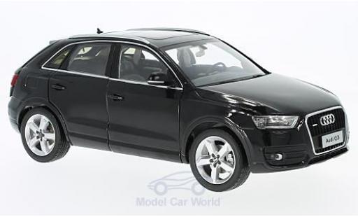 Diecast model cars Audi Q3 suv black 2014 1/18 Paudi