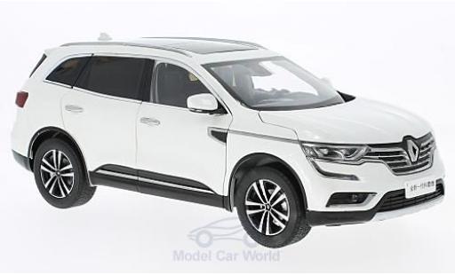 Diecast model cars Renault Koleos Base white 2016 without Vitrine 1/18 Paudi