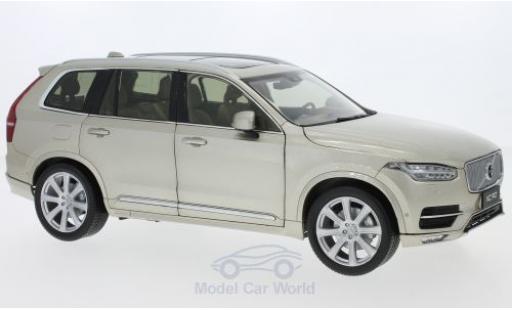 Diecast model cars Volvo XC Base 90 metallic beige 2018 1/18 Paudi